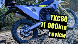 Continental TKC80 review after 11000 km on Husky 701 Enduro [upl. by Ulla]