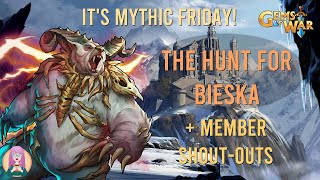 Gems of War Mythic Friday The Hunt for Bieska  Member Shout Outs [upl. by Avis]