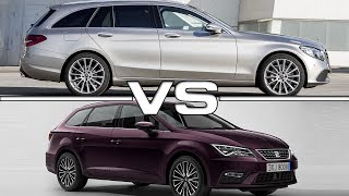 2019 Mercedes CClass Estate vs 2018 Seat Leon ST [upl. by Bryner]