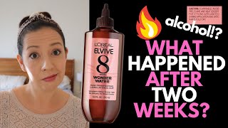 HAIR DAMAGE SUFFERER REVIEWS WONDER WATER  Two WEEK HONEST LOreal Elvive Review BEFORE AND AFTER [upl. by Esyle]