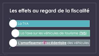 Droit fiscal DCG  Fiscalité des véhicules de tourisme [upl. by Konikow317]