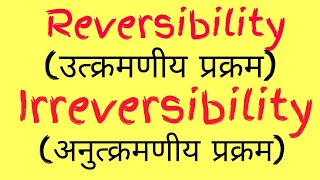 reversibility and irreversibility class 11th physics thermodynamics [upl. by Gora]