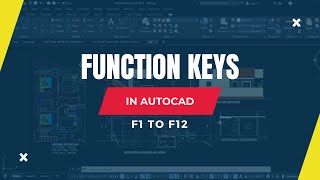 Function Keys in AutoCAD  AutoCAD Tutorial [upl. by Marketa6]