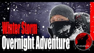 Backpacking in a Blizzard  Winter Storm Backpacking Overnight Adventure [upl. by Ellenar75]