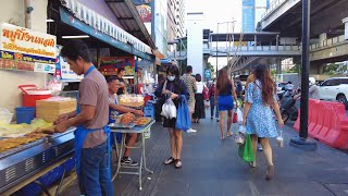 4K Thailand Travel 🇹🇭 Vibrant Morning in Downtown Bangkok  Silom Area [upl. by Eilyw]