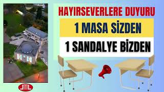 DITIB CAMİİ MASA SANDALYE KAMPANYASI  HAYIRSEVERLERİ KATILMAYA DAVET EDİYORUZ [upl. by Wengert]