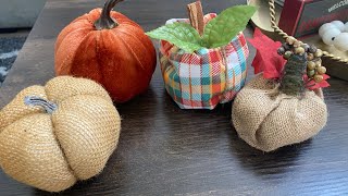 DIY fabric Pumpkin [upl. by Sarat]