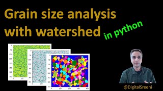 33  Grain size analysis in Python using watershed [upl. by Tori]