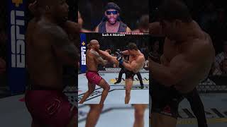 Yoel Romero Eats Huge Kick 😨 [upl. by Anomor]