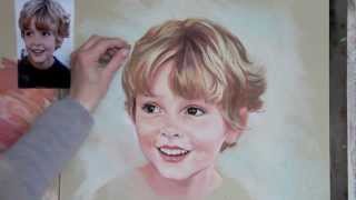 Pastel portrait step by step [upl. by Tamaru17]