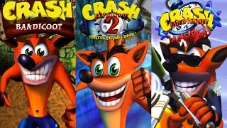 Crash Bandicoot Trilogy  Complete 100 Walkthrough All Gems Boxes amp Crystals HD [upl. by Cardwell120]