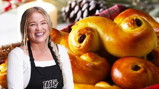 How to Make Saffron Buns Lussebullar by Alix • Tasty [upl. by Stock322]