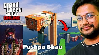 ONLY 00002345 CAN FINISH THIS EPIC TRUCK PARKOUR 😤🚚  GTA 5 Parkour x Pushpa Style 😈 [upl. by Atahs]