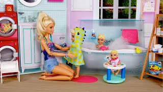 Barbie amp Ken Doll Family Night Routine amp Playground Adventure [upl. by Noterb]