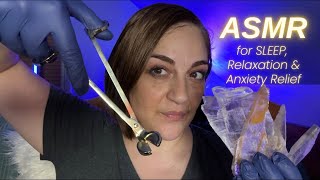 ASMR 🌙 PLUCKING Tweezing Snipping away STRESS  intense TINGLES gum chewing whispers [upl. by Musetta]