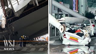 India Closes Airport Terminal After Deadly Roof Collapse  WSJ News [upl. by Faubert]