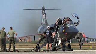 F104 STARFIGHTER Flies Again Over Italy Awesome J79 Howl [upl. by Aibun498]