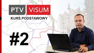 VISUM 2  Systemy transportowe typy odcinków rysowanie sieci [upl. by Locklin]