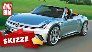 VW IDRoadzz 2023 Skizze  Cabrio  Elektro  Info [upl. by Zuliram327]