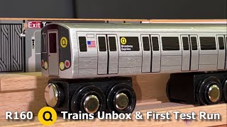 Munipals MTA R160 Q train Unbox amp Test Run Trainman6000  Real R160 Trains At Kings Hwy [upl. by Rubens886]