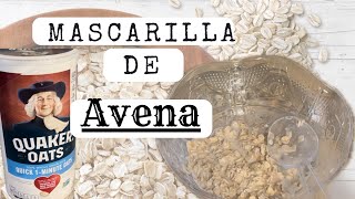 Mascarilla de AVENA para la cara  Beneficios de la AVENA para la cara  Como hacer AVENA [upl. by Birkner7]