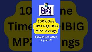 ₱100K One Time Payment MP2 Savings  Magkano After 5 Years [upl. by Stander]