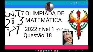 Olimpíada de matemática 2022 nível 1questão 18Priscila escreveu um número em cada um dos círculos [upl. by Noland]