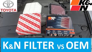 KampN Air Filter vs OEM Filter  Diesel [upl. by Ainod]