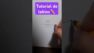 Tutorial de labios✏youtube [upl. by Ydnim176]