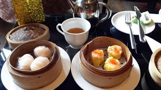 Hotel Shanghai Mansion in Bangkoks Chinatown midday dimsum snack a walk through the lobby [upl. by Akemak]