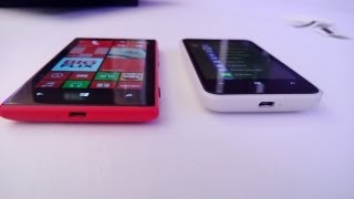 Lumia 520 vs 620  First Impression amp Initial Thoughts [upl. by Shamma866]