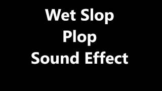 Wet Slop Plop Sound Effect [upl. by Kliment]