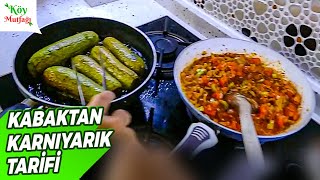 Kabaktan Etsiz Karnıyarık Yapımı  Yemek Tarifi  Eminenin Köy Mutfağı [upl. by Ayhtin122]