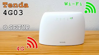 Tenda 4G03 4G Router WiFi • Unboxing installation configuration and test [upl. by Erin]