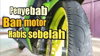 Penyebab ban motor habis sebelah BangUcup [upl. by Damiano]