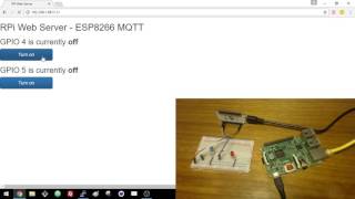 Raspberry Pi Publishing MQTT Messages to ESP8266 [upl. by Imac22]