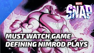 MUST WATCH Game Defining Nimrod plays for Marvel SNAP  Battle Pass Decision made easy [upl. by Ymot]