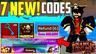 UPD ALL WORKING CODES FOR KINGS LEGACY 2024  ROBLOX KING LEGACY CODES 2024  KINGS LEGACY CODES [upl. by Latsyrhk]