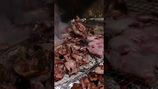 Delicious golden crust Koreanstyle charcoalgrilled quails  Korean street food [upl. by Johnathon]