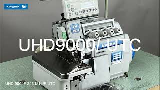 Kingtex UHD9000FRUTC  Overlock Sewing Machine Fabric Edge Sensor Auto Trimmer [upl. by Llenra]