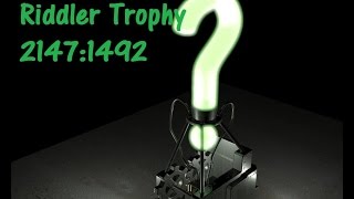 Batman Arkham Knight Riddler Trophy 21471492 [upl. by Heid]