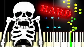 SPOOKY SCARY SKELETONS  Piano Tutorial [upl. by Alejandrina]