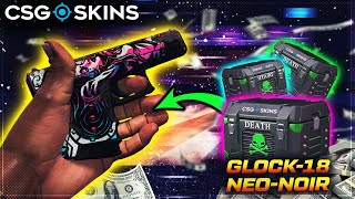 GLOCK NEON NOIR KASASI KATLADIM Csgoskins Promo Code 2024 [upl. by Leffen]