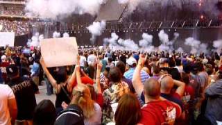 Wrestlemania 26 Opens  Amazing Pyro Floor Perspective [upl. by Hsinam]