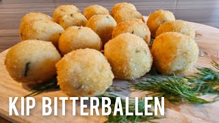 🇸🇷 Surinaamse Kip Bitterballen receptSurinamese chicken balls snacks [upl. by Leterg]