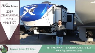 2019 Coachmen Chaparral 295X Vin 1170  Layzee Acres RV Sales [upl. by Sanchez]