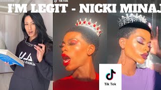 Im Legit  Nicki Minaj Tik Tok Compilation [upl. by Annirac]