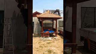 Gazebo jati 2x2m gazebo gazebojati music lyrics song architecture taman [upl. by Peppie]