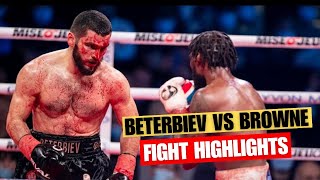 Artur Beterbiev Canada vs Marcus Browne USA  BOXING Fight Highlights [upl. by Ainud]