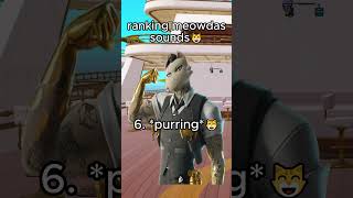 Ranking Meowdas Voicelines😺 fortnite fortniteclips shorts [upl. by Middlesworth799]